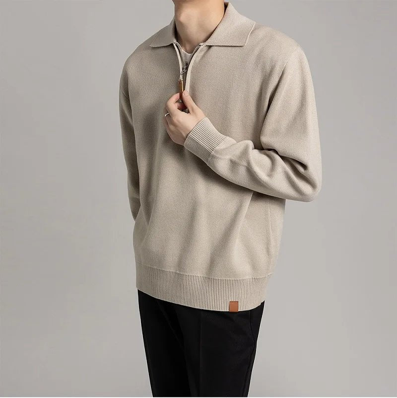 Daniel | Trøje med halv lynlås | fra Jensen Boutique
