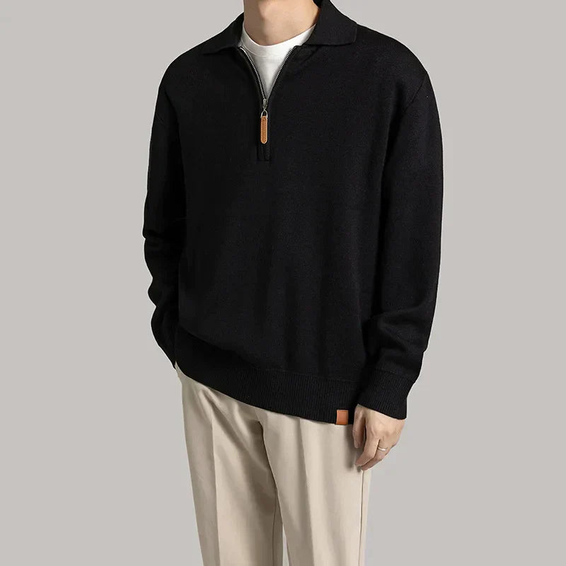 Daniel | Trøje med halv lynlås | fra Jensen Boutique