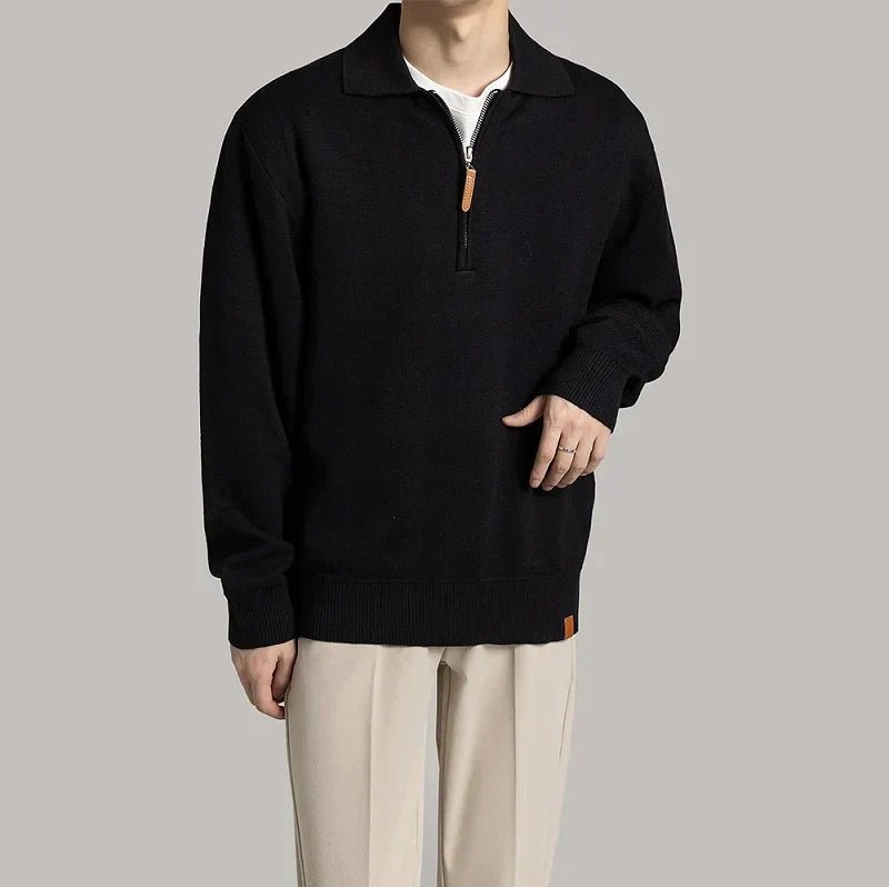 Daniel | Trøje med halv lynlås | fra Jensen Boutique