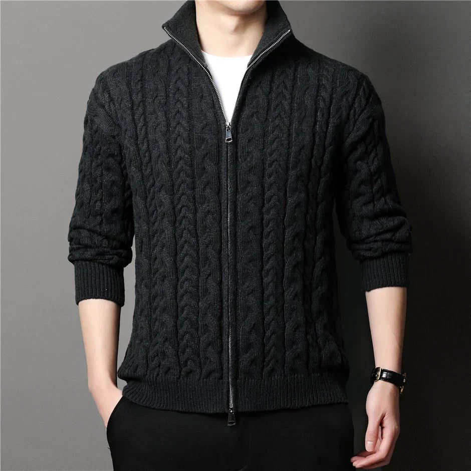 Frederik | Strikket varm cardigan | fra Jensen Boutique
