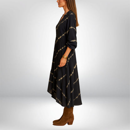 Nohr™ | Boho stribet maxi-kjole