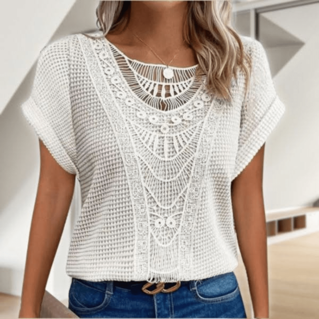 Karla™ | Elegant bluse i Ibiza-stil
