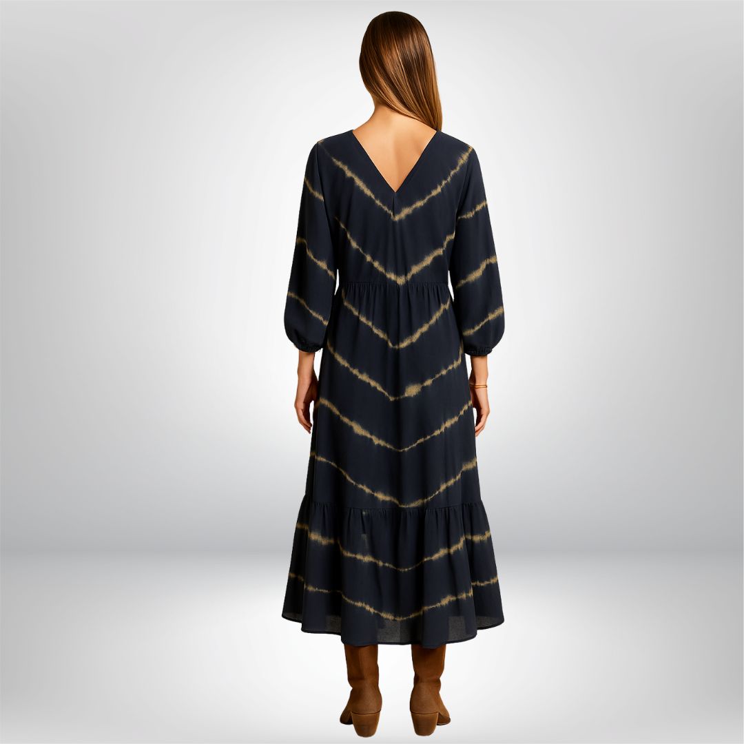 Nohr™ | Boho stribet maxi-kjole