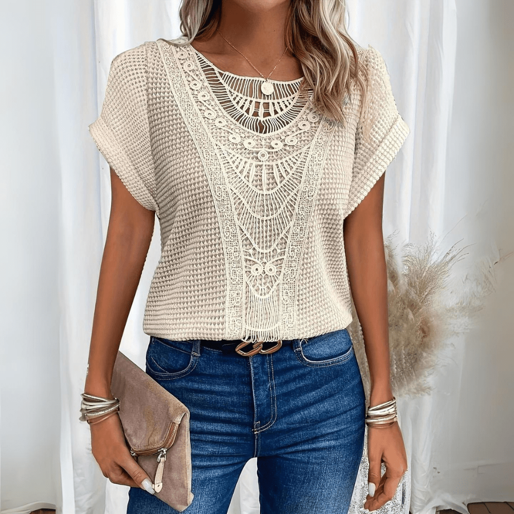 Karla™ | Elegant bluse i Ibiza-stil