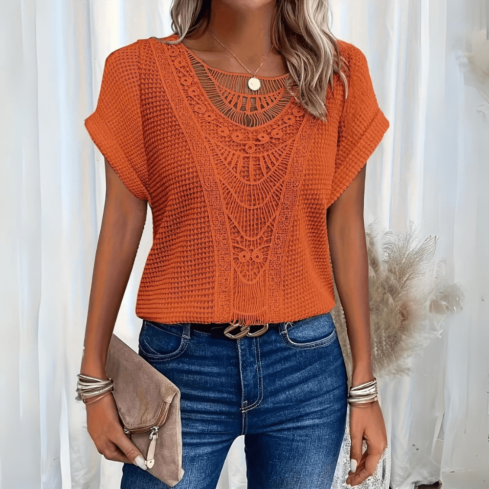 Karla™ | Elegant bluse i Ibiza-stil
