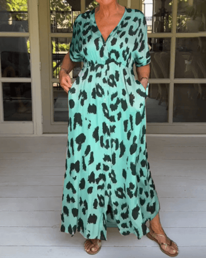 Agnes - Leopard - kjole | fra Jensen Boutique