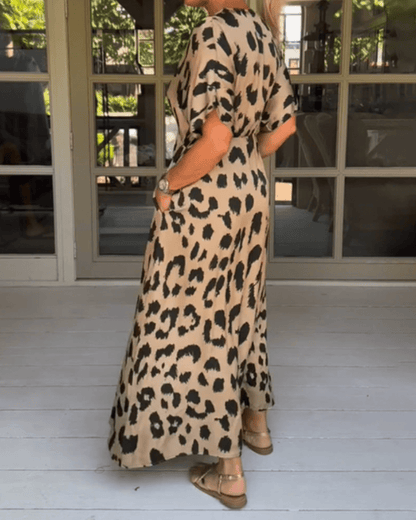 Agnes - Leopard - kjole | fra Jensen Boutique