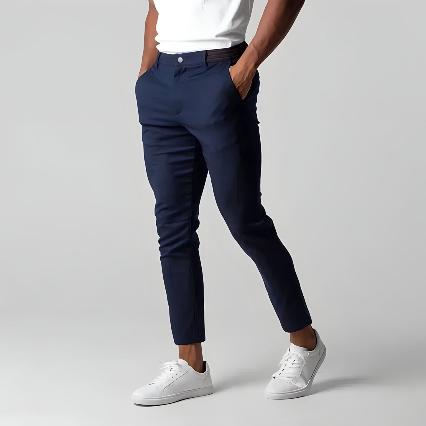 Flemming - Rynkefri chinos i stretch | fra Jensen Boutique