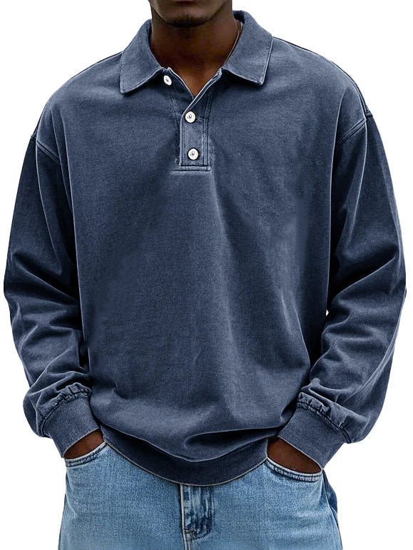 Keld | Stilfuld Langærmet Polo Shirt | fra Jensen Boutique