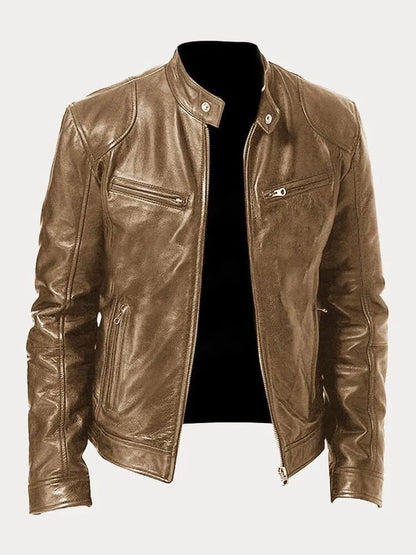 Olaf | Aslappet læderjakke | Jacket fra Jensen Boutique