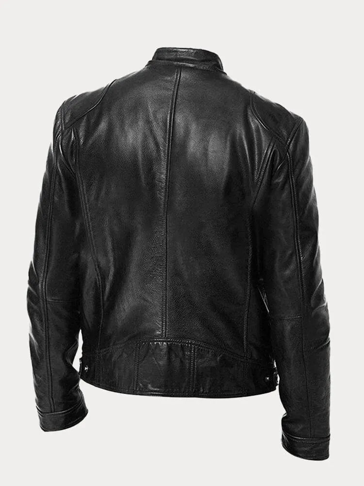 Olaf | Aslappet læderjakke | Jacket fra Jensen Boutique