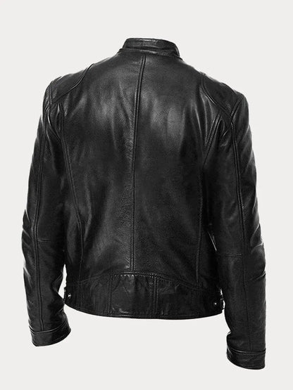 Olaf | Aslappet læderjakke | Jacket fra Jensen Boutique