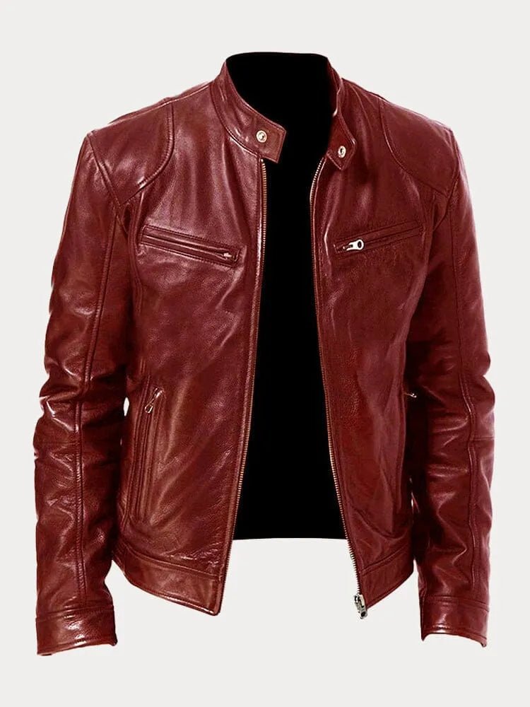 Olaf | Aslappet læderjakke | Jacket fra Jensen Boutique