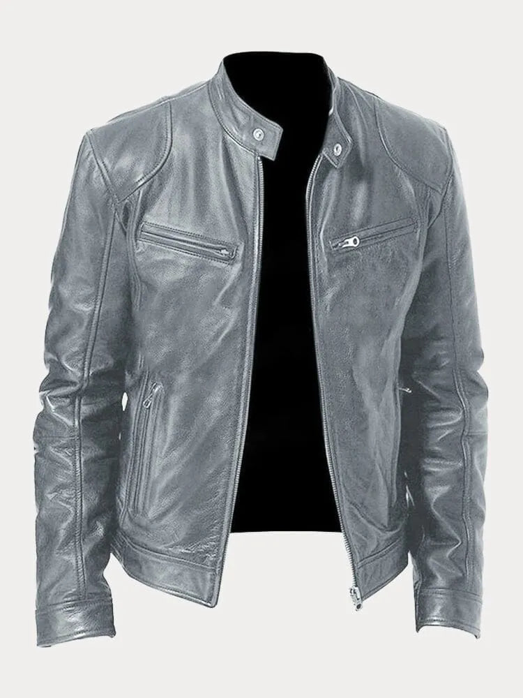 Olaf | Aslappet læderjakke | Jacket fra Jensen Boutique