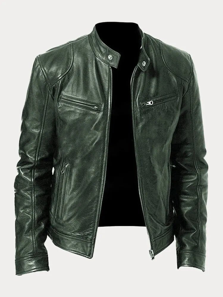 Olaf | Aslappet læderjakke | Jacket fra Jensen Boutique