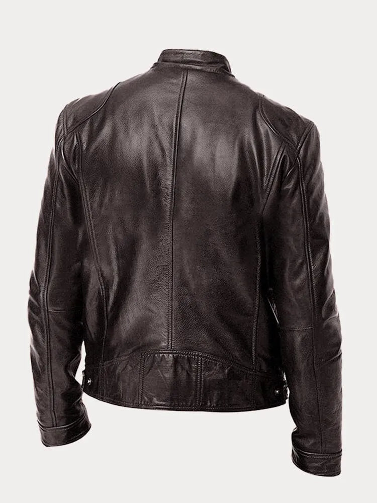Olaf | Aslappet læderjakke | Jacket fra Jensen Boutique