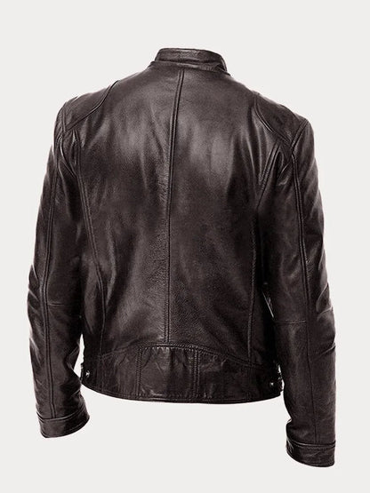 Olaf | Aslappet læderjakke | Jacket fra Jensen Boutique
