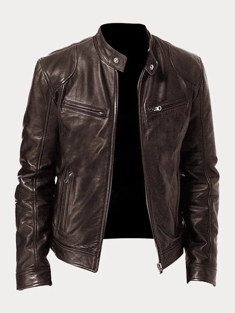 Olaf | Aslappet læderjakke | Jacket fra Jensen Boutique