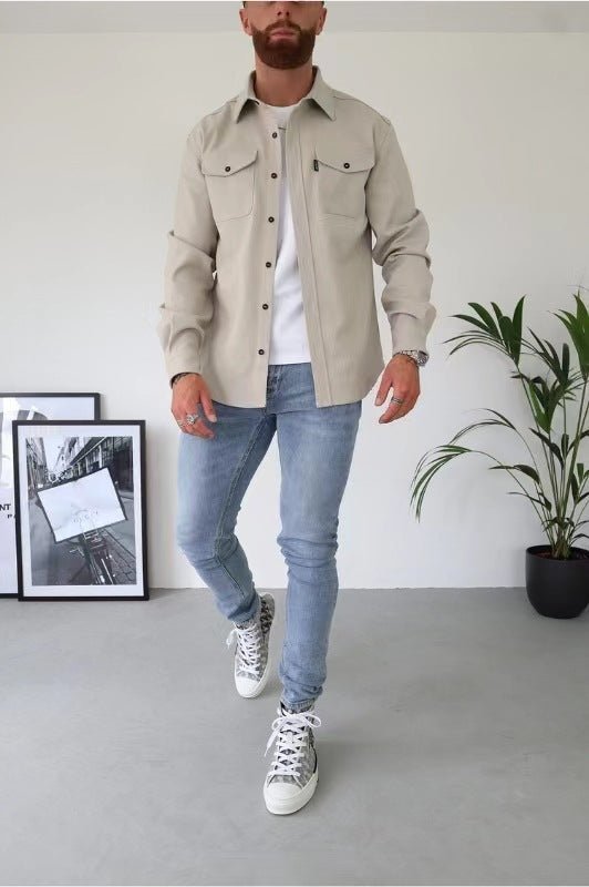 Rasmus | Skjortejakke med knaplukning | fra Jensen Boutique