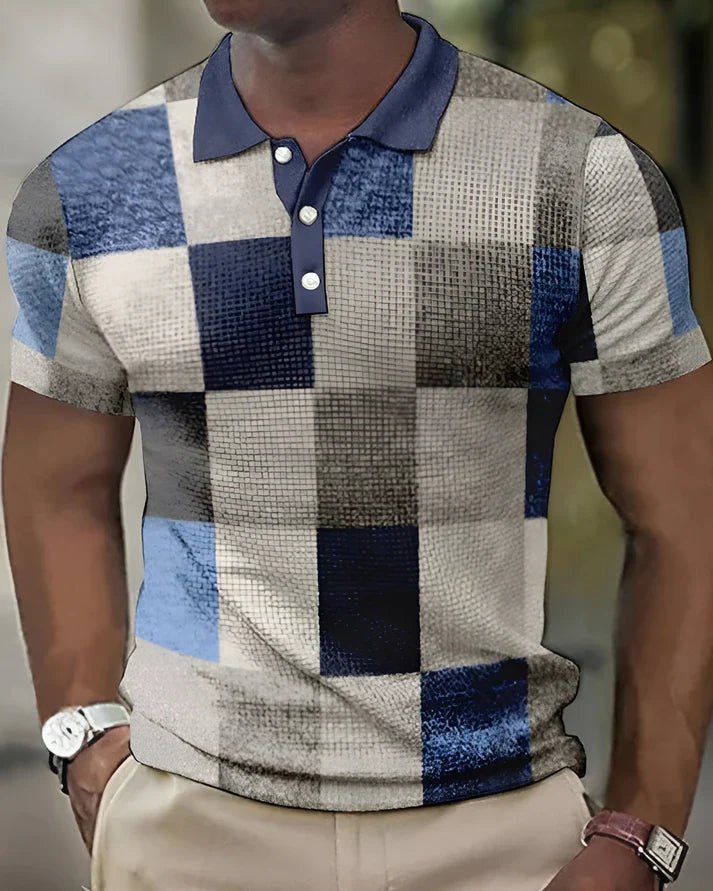 Sebastian | Klassisk Ternet Polo med Moderne Komfort | fra Jensen Boutique