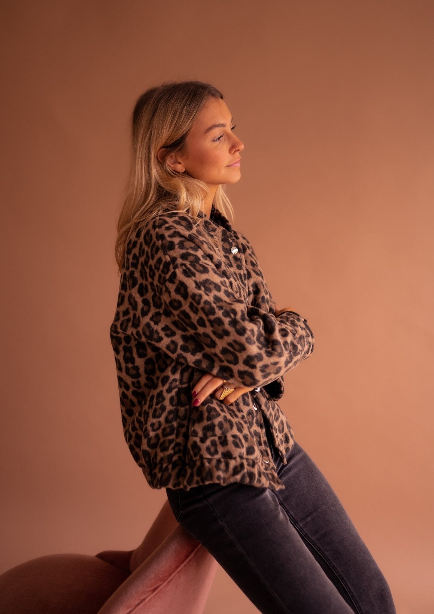 Signe | Trendy Jakke med Leopardprint | fra Jensen Boutique