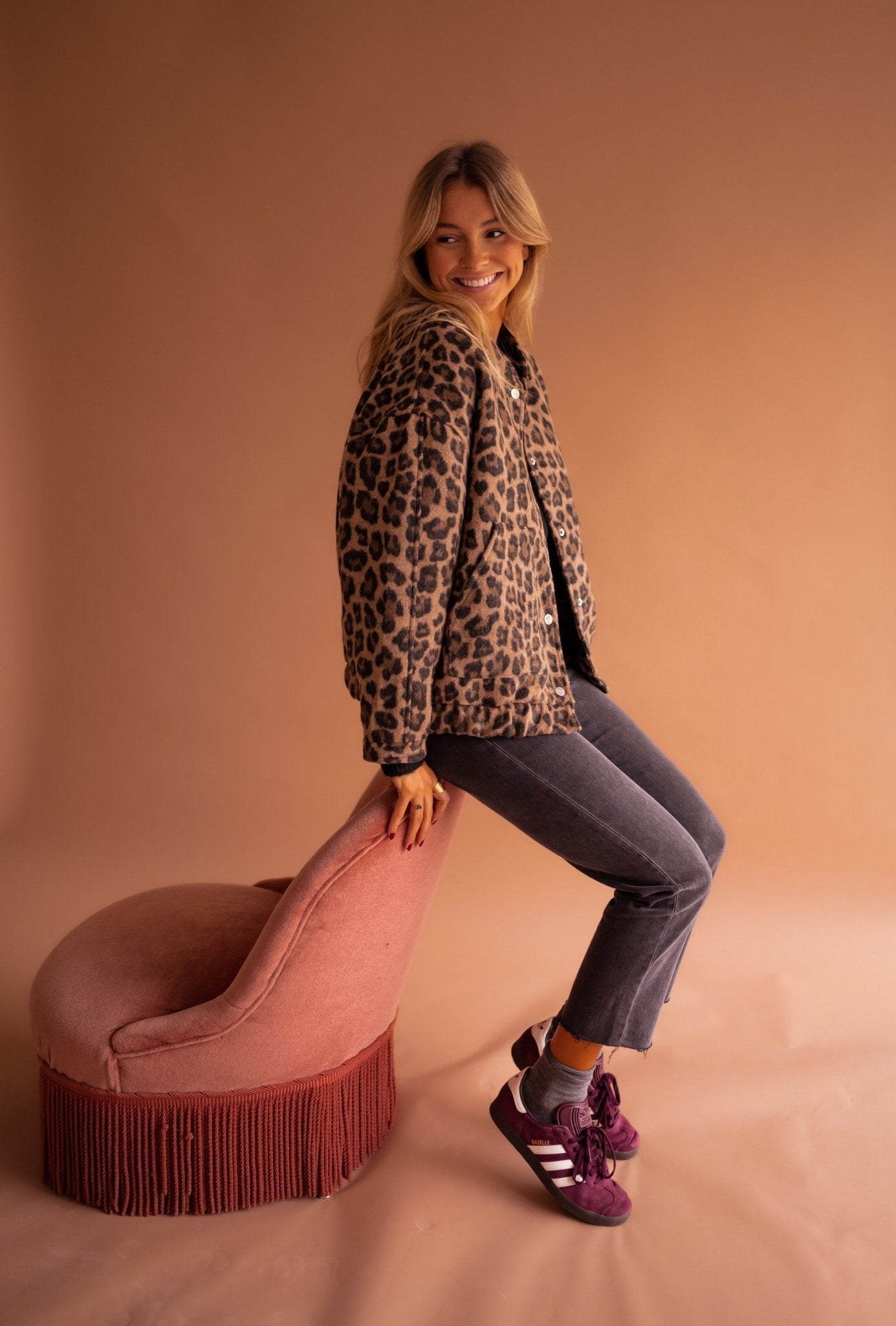 Signe | Trendy Jakke med Leopardprint | fra Jensen Boutique