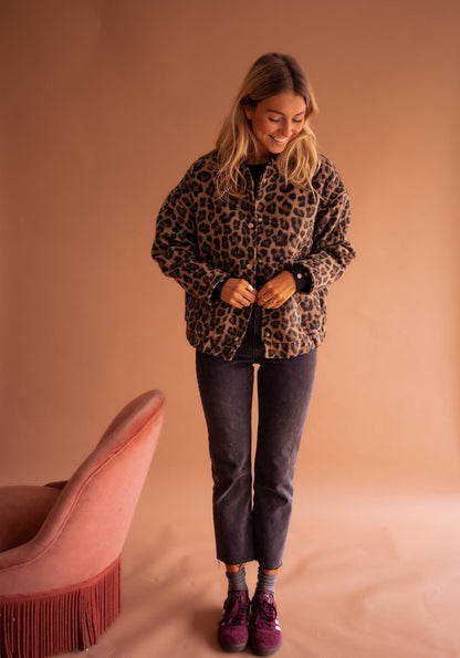 Signe | Trendy Jakke med Leopardprint | fra Jensen Boutique