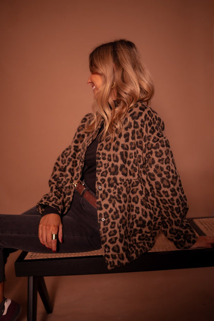 Signe | Trendy Jakke med Leopardprint | fra Jensen Boutique