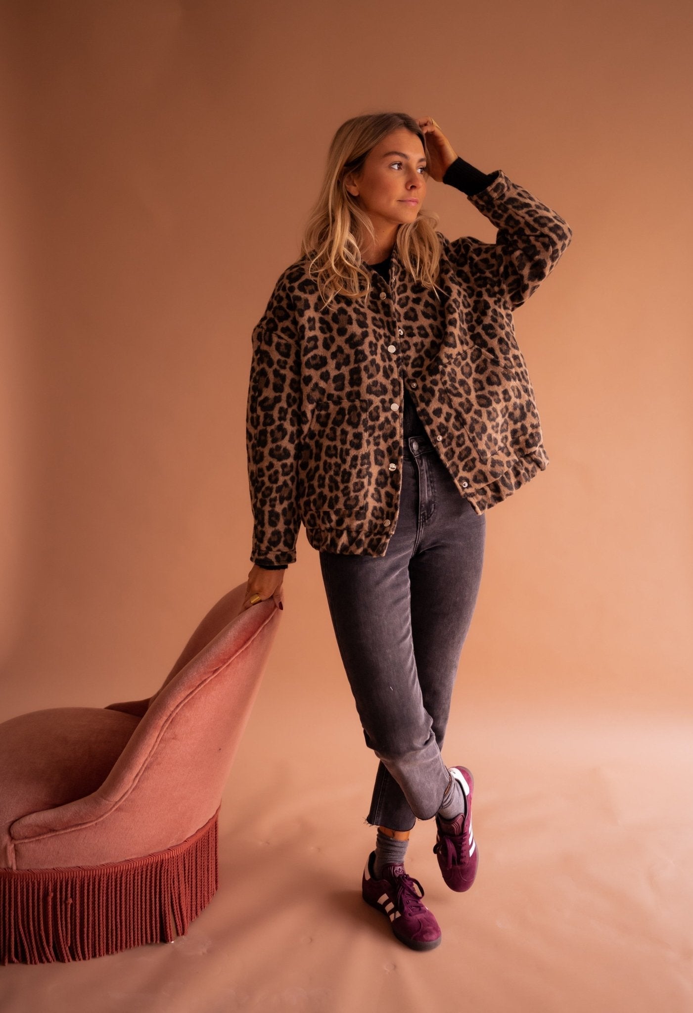 Signe | Trendy Jakke med Leopardprint | fra Jensen Boutique