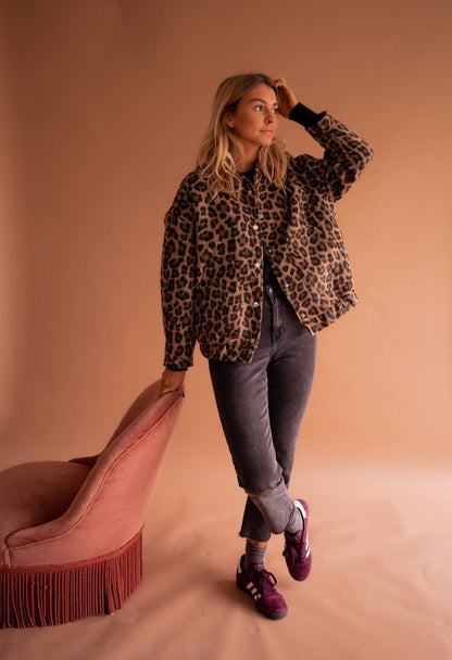 Signe | Trendy Jakke med Leopardprint | fra Jensen Boutique