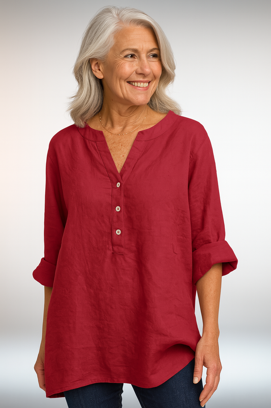 Tina™ | Luftig linnedbluse til kvinder