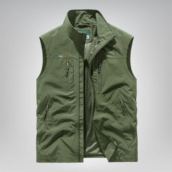 Viggo | Stilfuld bodywarmer med mesh | fra Jensen Boutique
