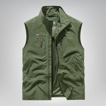 Viggo | Stilfuld bodywarmer med mesh | fra Jensen Boutique