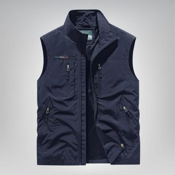 Viggo | Stilfuld bodywarmer med mesh | fra Jensen Boutique