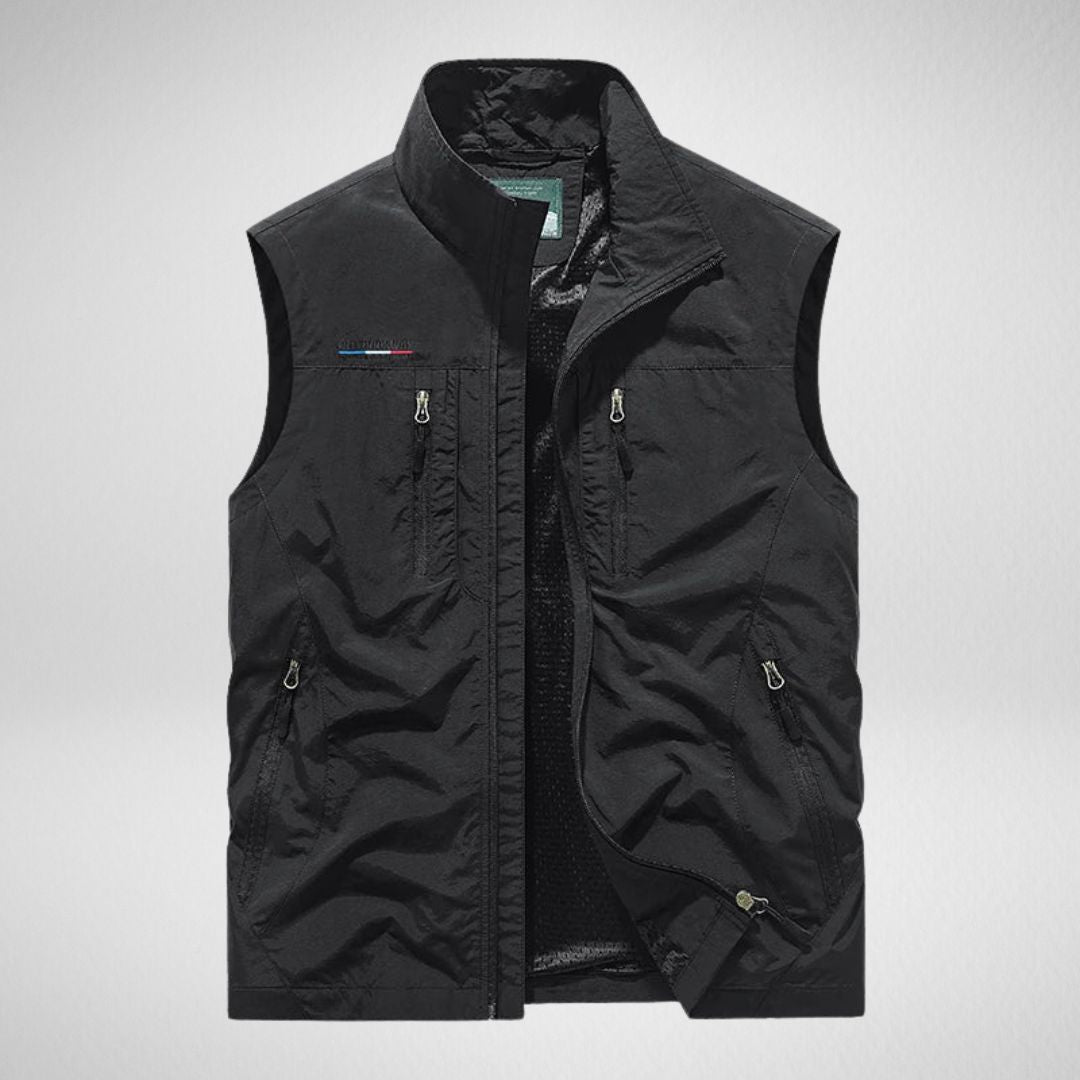 Viggo | Stilfuld bodywarmer med mesh | fra Jensen Boutique
