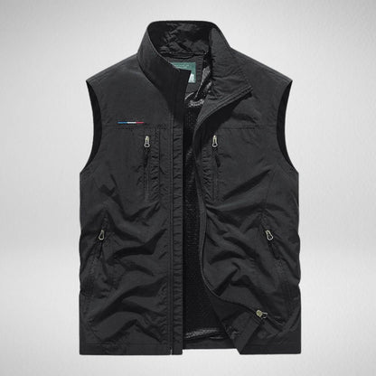 Viggo | Stilfuld bodywarmer med mesh | fra Jensen Boutique