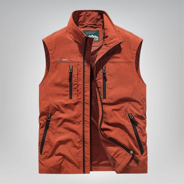 Viggo | Stilfuld bodywarmer med mesh | fra Jensen Boutique